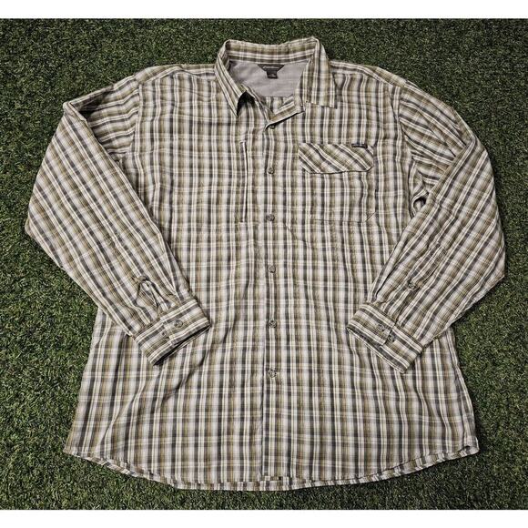 Eddie Bauer Mens Shirt XL Long Sleeve Button Front Vented Hiking Fishing - Picture 1 of 7